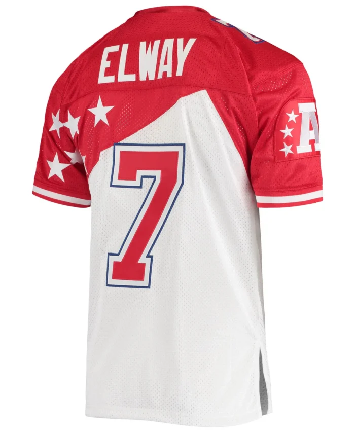 John Elway AFC Mitchell & Ness 1995 Pro Bowl Authentic Jersey - White/Red