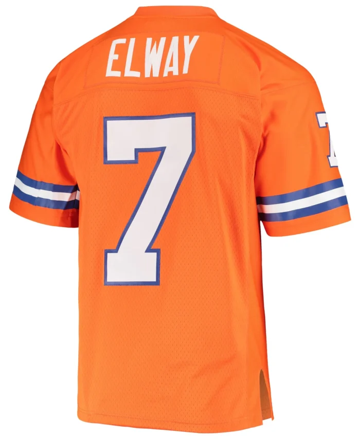 John Elway Denver Broncos Mitchell & Ness 1990 Legacy Replica Jersey - Orange