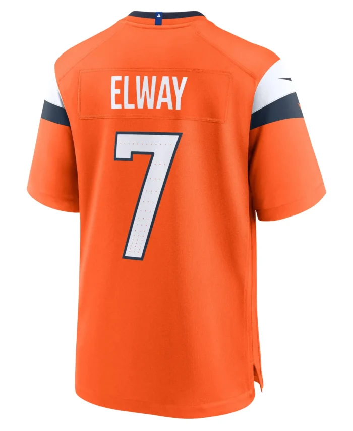 John Elway Denver Broncos Mile High Collection Retired Player Game Jersey - Orange