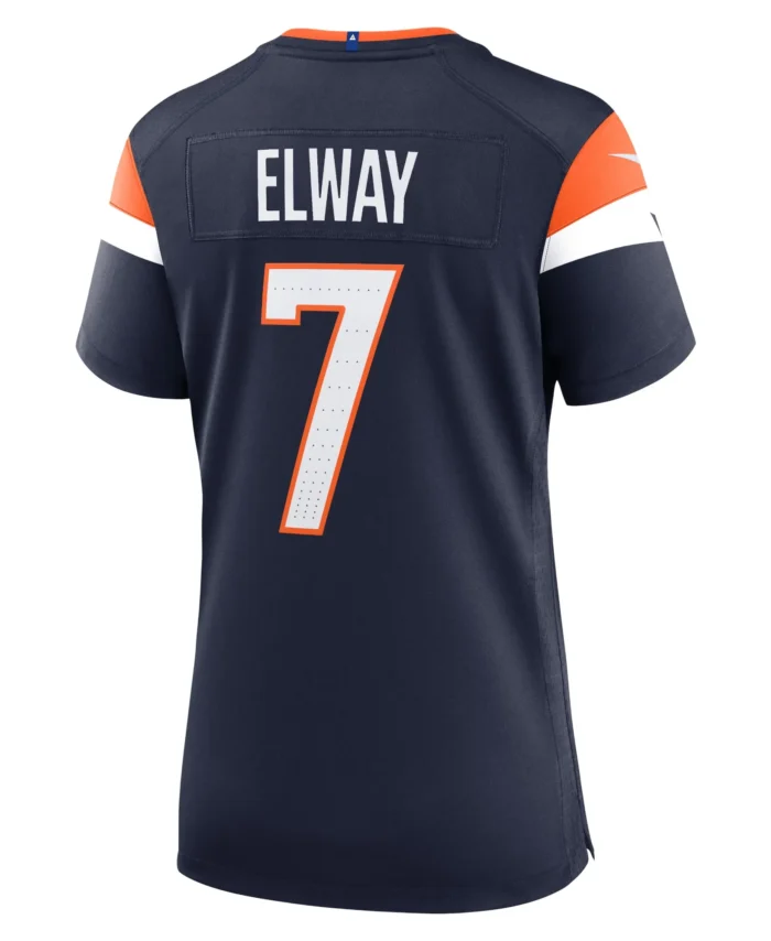 John Elway Denver Broncos Women's Mile High Collection Retired Player Alternate Game Jersey - Navy