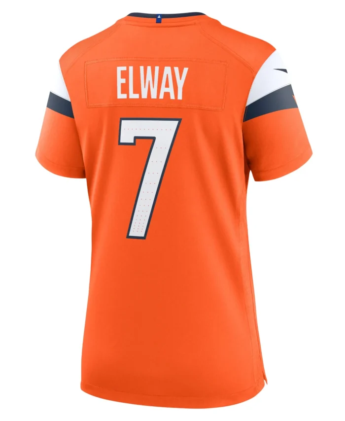 John Elway Denver Broncos Women's Mile High Collection Retired Player Game Jersey - Orange