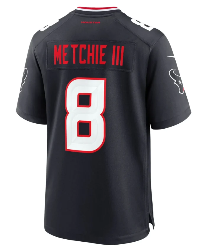 John Metchie III Houston Texans Team Game Jersey -  Navy