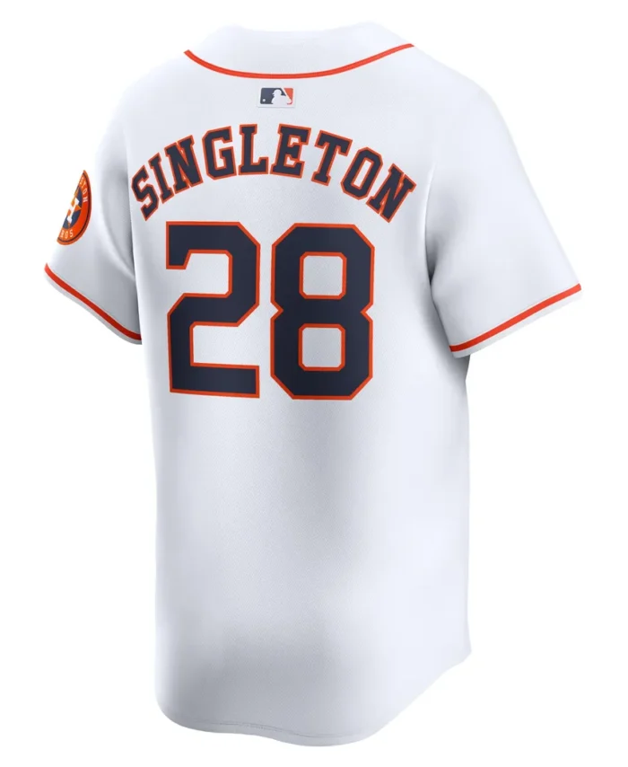 Jon Singleton Houston Astros Home Limited Player Jersey - White
