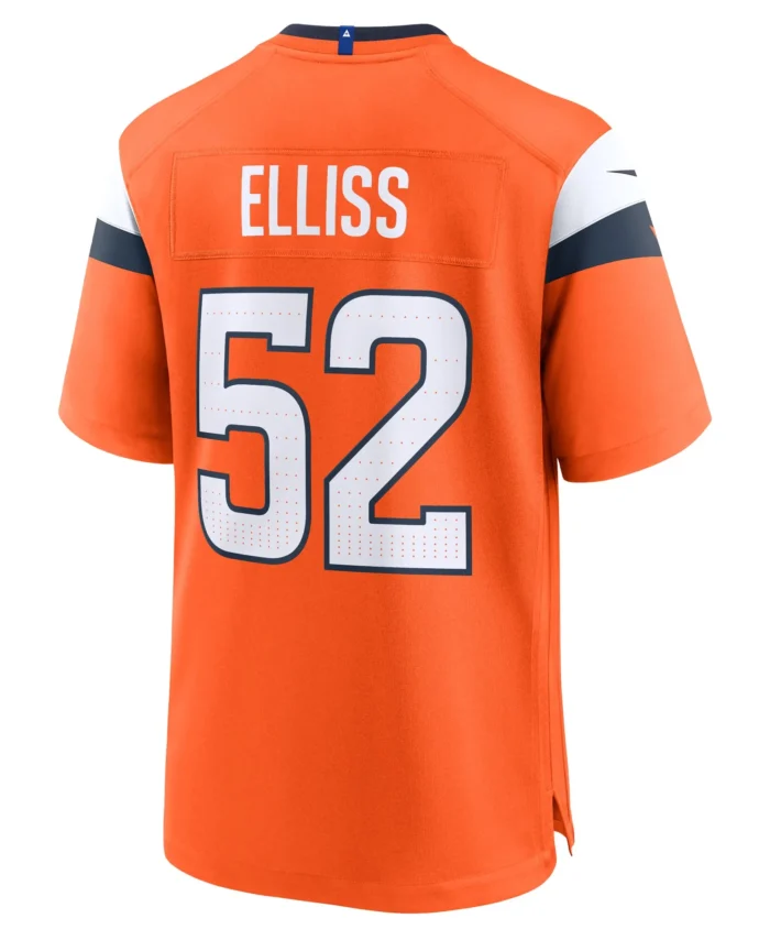Jonah Elliss Denver Broncos Team Game Jersey -  Orange