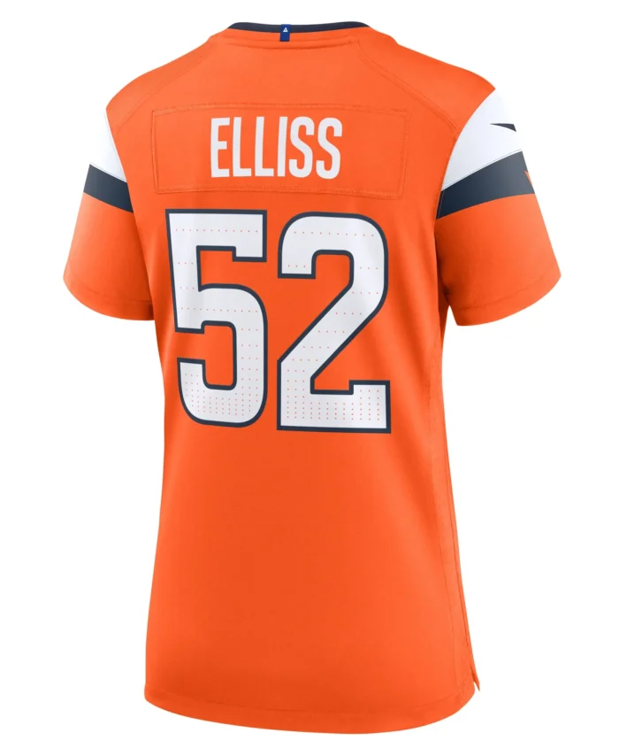 Jonah Elliss Denver Broncos Women's Team Game Jersey -  Orange