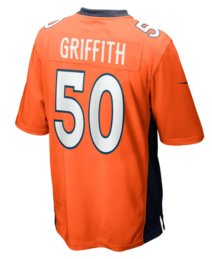 Jonas Griffith Denver Broncos Game Jersey - Orange