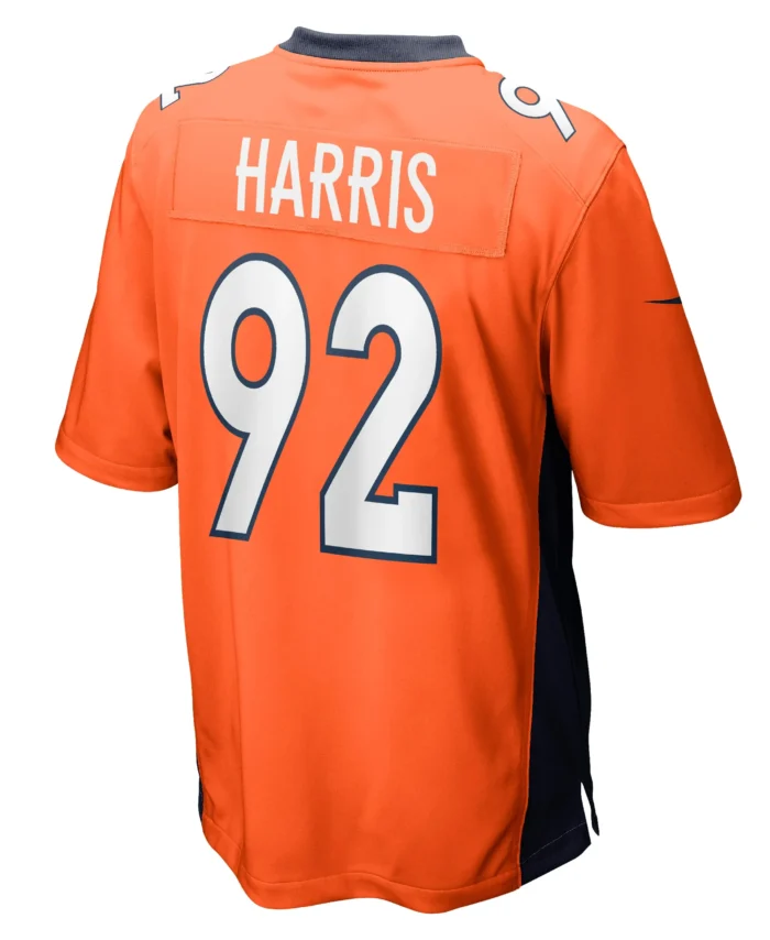 Jonathan Harris Denver Broncos Game Jersey - Orange