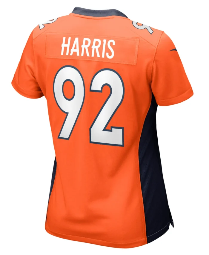 Jonathan Harris Denver Broncos Women's Game Jersey - Orange