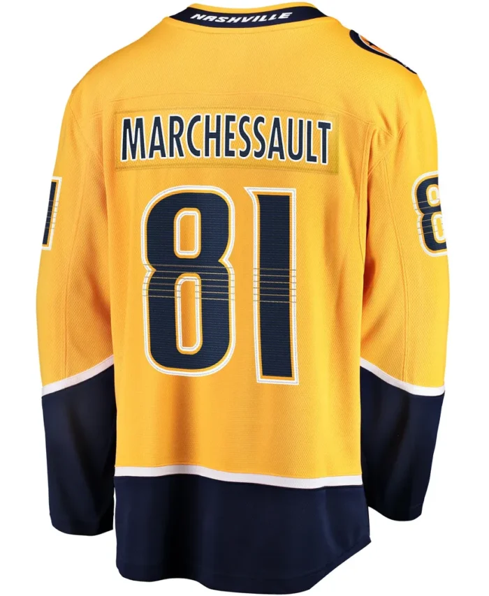 Jonathan Marchessault Nashville Predators Fanatics  Premier Breakaway Player Jersey - Gold
