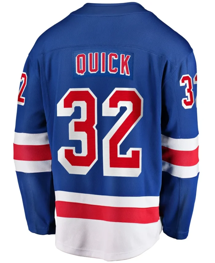 Jonathan Quick New York Rangers Fanatics Home Breakaway Jersey - Blue
