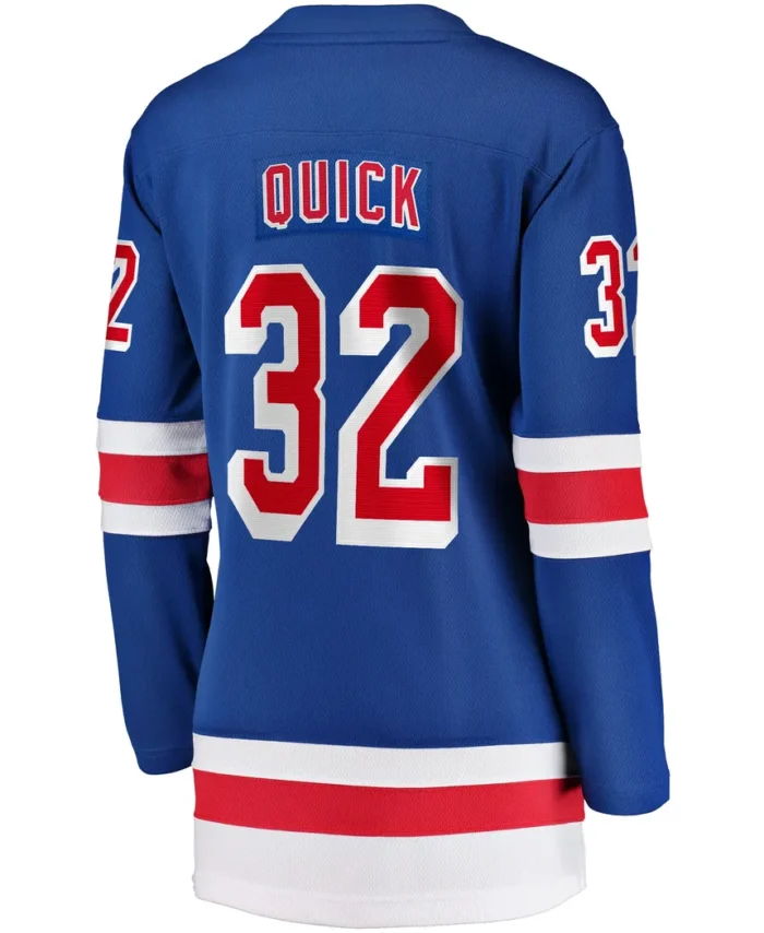Jonathan Quick New York Rangers Fanatics Women Home Breakaway Player Jersey - Blue