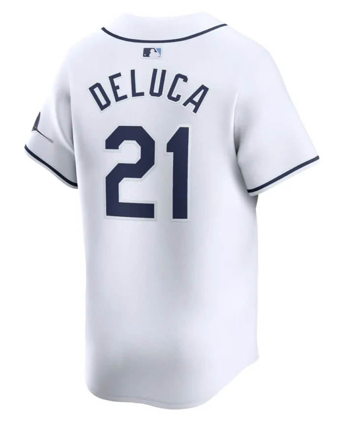 Jonny DeLuca Tampa Bay Rays Home Limited Player Jersey- White