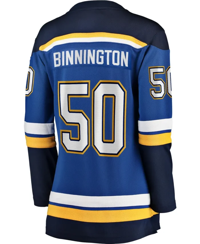 Jordan Binnington St. Louis Blues Fanatics Women Home Breakaway Player Jersey - Blue