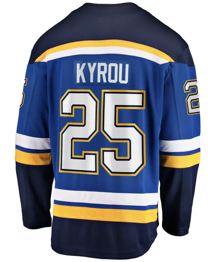 Jordan Kyrou St. Louis Blues Fanatics Home Team Breakaway Player Jersey - Blue