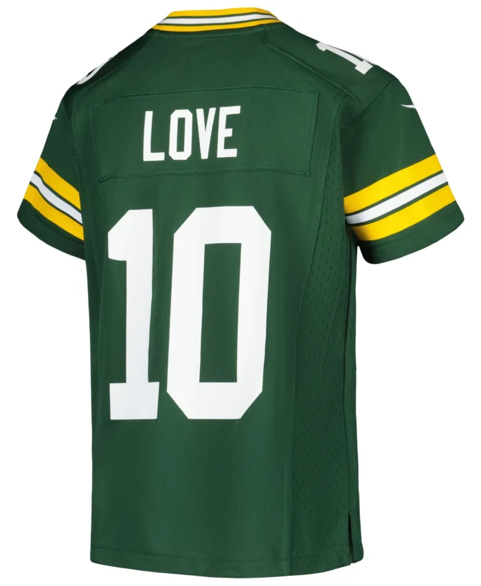 Jordan Love Green Bay Packers Youth Game Jersey - Green