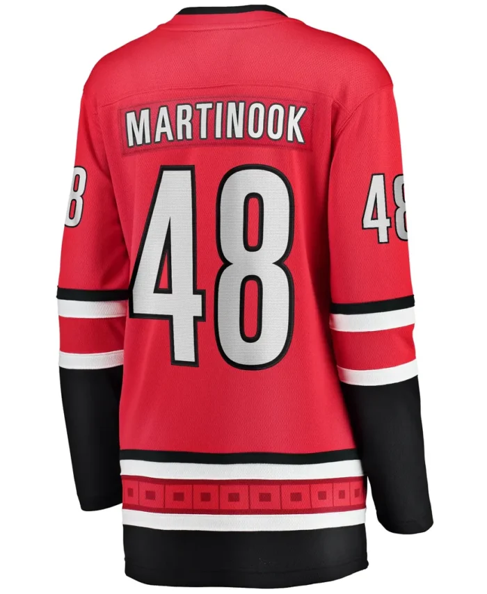 Jordan Martinook Carolina Hurricanes Fanatics Women Alternate Breakaway Player Jersey - Red