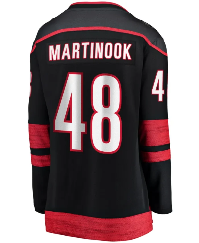 Jordan Martinook Carolina Hurricanes Fanatics Women Home Breakaway Player Jersey - Black