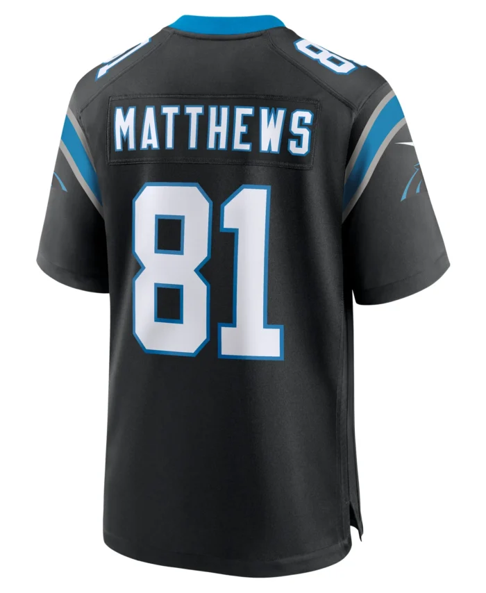 Jordan Matthews Carolina Panthers  Game Jersey -  Black