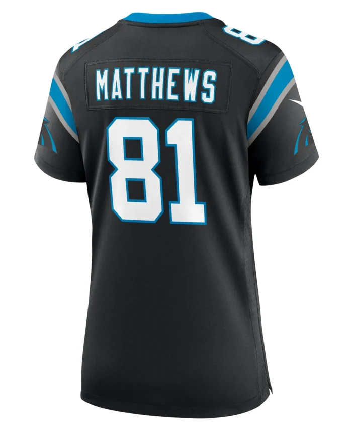 Jordan Matthews Carolina Panthers Women's  Game Jersey -  Black