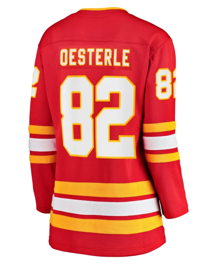 Jordan Oesterle Calgary Flames Women Fanatics Home Breakaway Jersey - Red