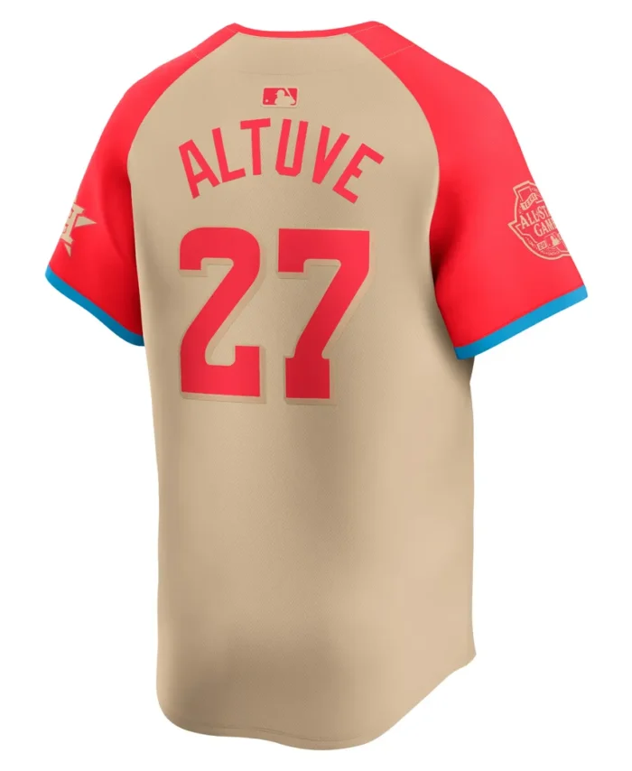 Jose Altuve American League 2024 MLB All-Star Game Limited Player Jersey - Cream