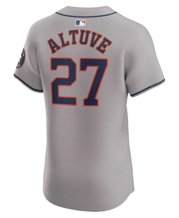 Jose Altuve Houston Astros Road Elite Player Jersey - Gray