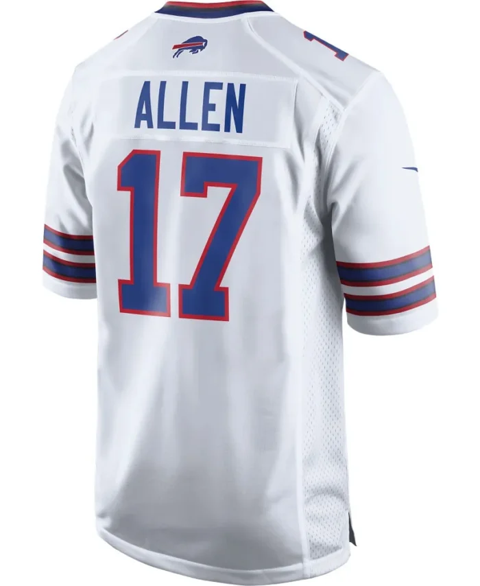 Josh Allen Buffalo Bills Game Player Jersey - White