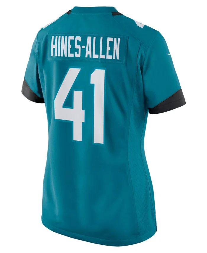 Josh Hines-Allen Jacksonville Jaguars Women's Player Game Jersey - Teal