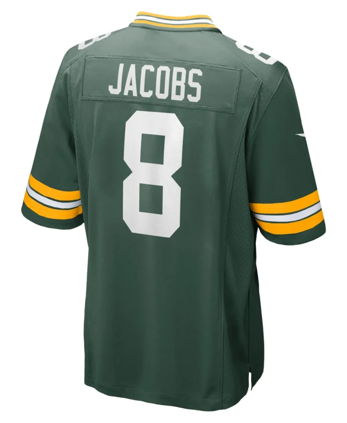 Josh Jacobs Green Bay Packers Team Game Jersey -  Green