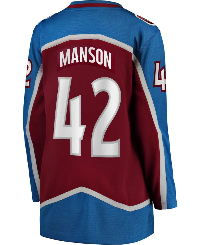 Josh Manson Colorado Avalanche Fanatics Women Home Breakaway Player Jersey - Burgundy
