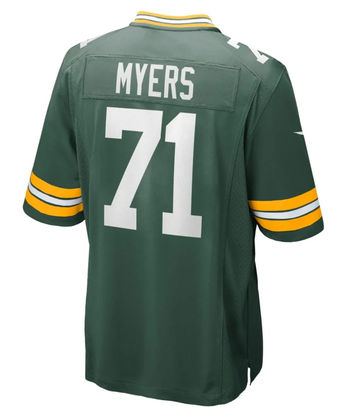 Josh Myers Green Bay Packers Game Jersey - Green