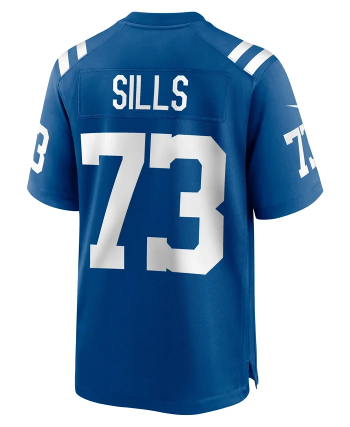 Josh Sills Indianapolis Colts Team Game Jersey -  Royal