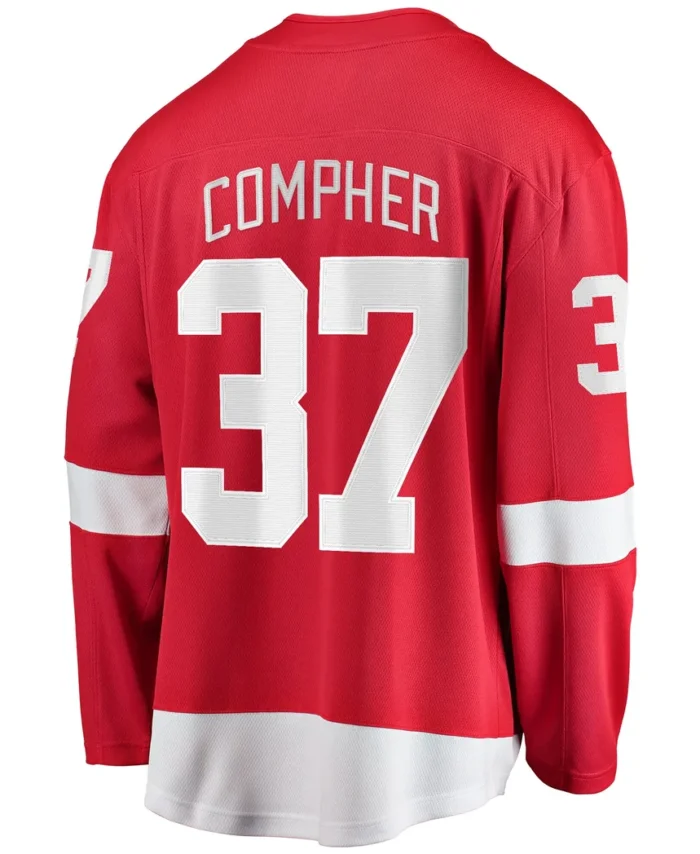 J.T. Compher Detroit Red Wings Fanatics Home Breakaway Jersey - Red