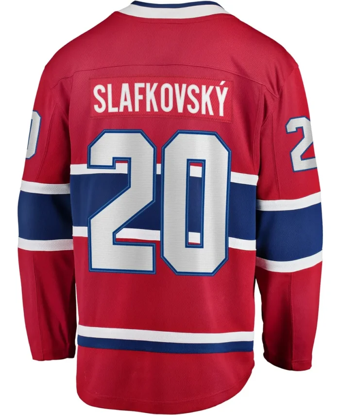 Juraj Slafkovsky Montreal Canadiens Fanatics Home Premier Breakaway Player Jersey - Red