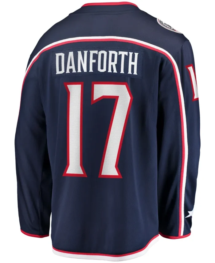 Justin Danforth Columbus Blue Jackets Fanatics Home Breakaway Player Jersey - Navy