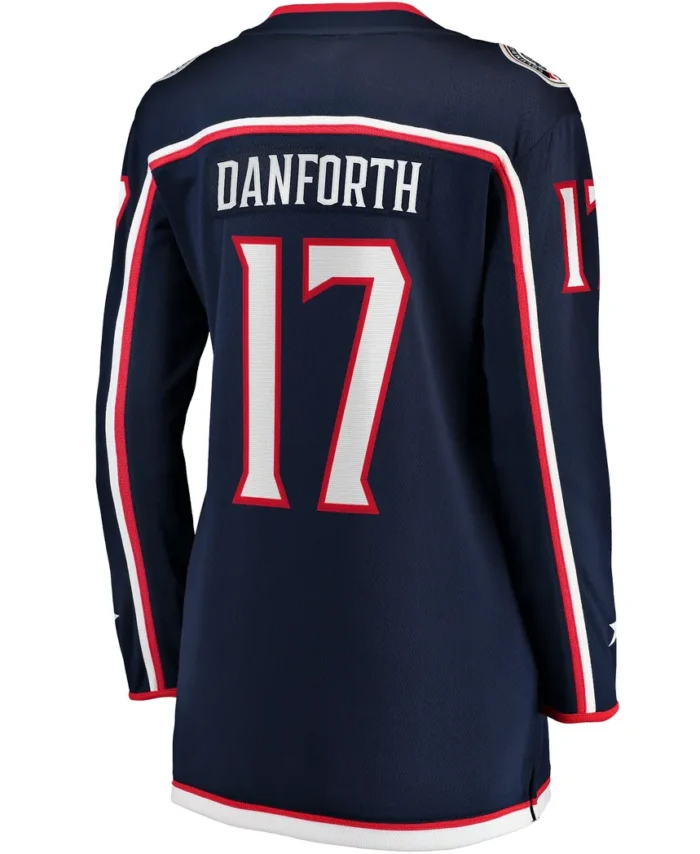 Justin Danforth Columbus Blue Jackets Fanatics Women Home Breakaway Player Jersey - Navy