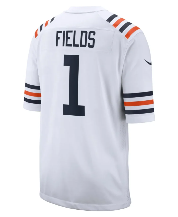 Justin Fields Chicago Bears Alternate Classic Game Jersey - White