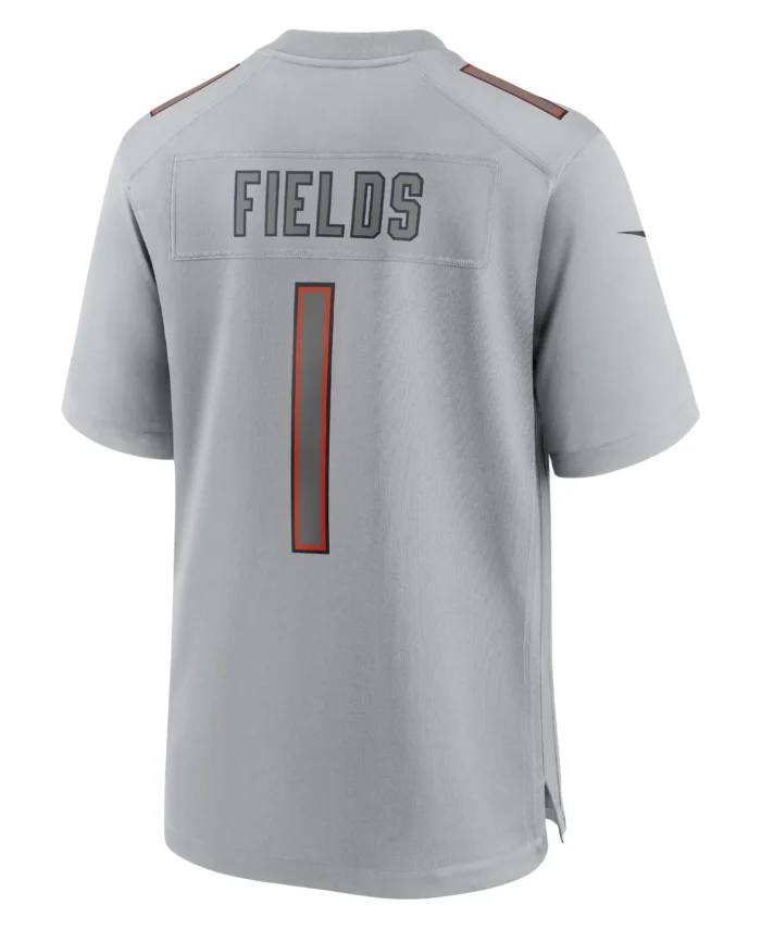 Justin Fields Chicago Bears Atmosphere Fashion Game Jersey - Gray