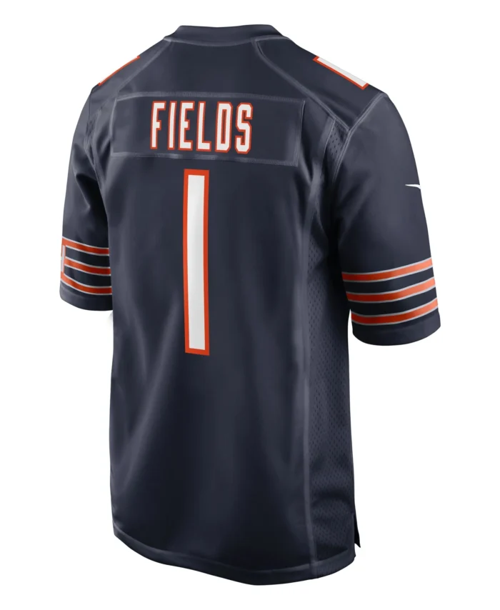 Justin Fields Chicago Bears Game Jersey - Navy