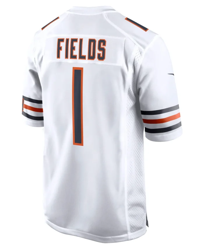 Justin Fields Chicago Bears Player Game Jersey - White