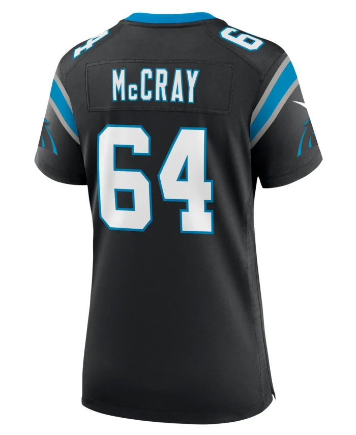 Justin McCray Carolina Panthers Women's Team Game Jersey - Black