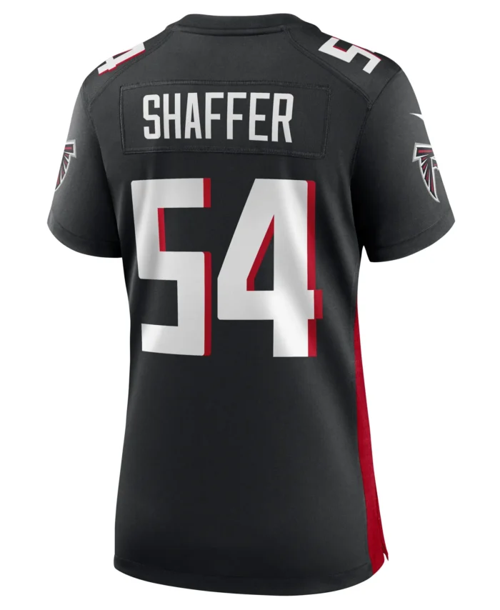Justin Shaffer Atlanta Falcons Women's  Game Jersey -  Black