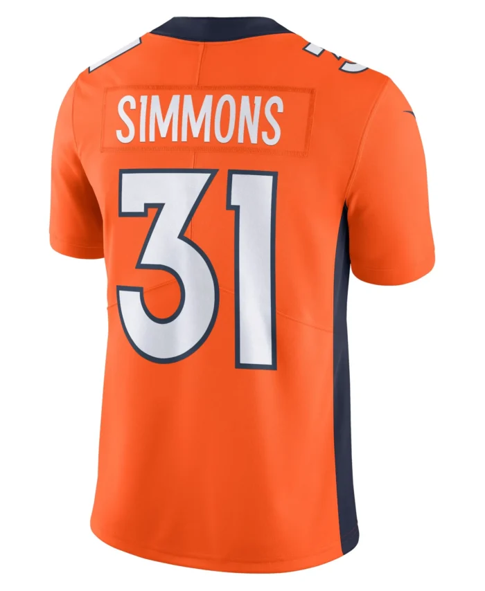 Justin Simmons Denver Broncos  Vapor Untouchable Limited Jersey - Orange