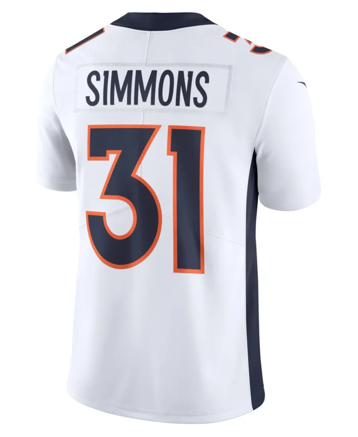Justin Simmons Denver Broncos  Vapor Untouchable Limited Jersey - White