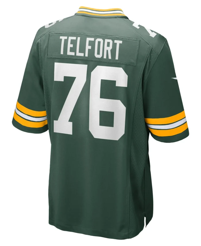 Kadeem Telfort Green Bay Packers  Game Jersey -  Green
