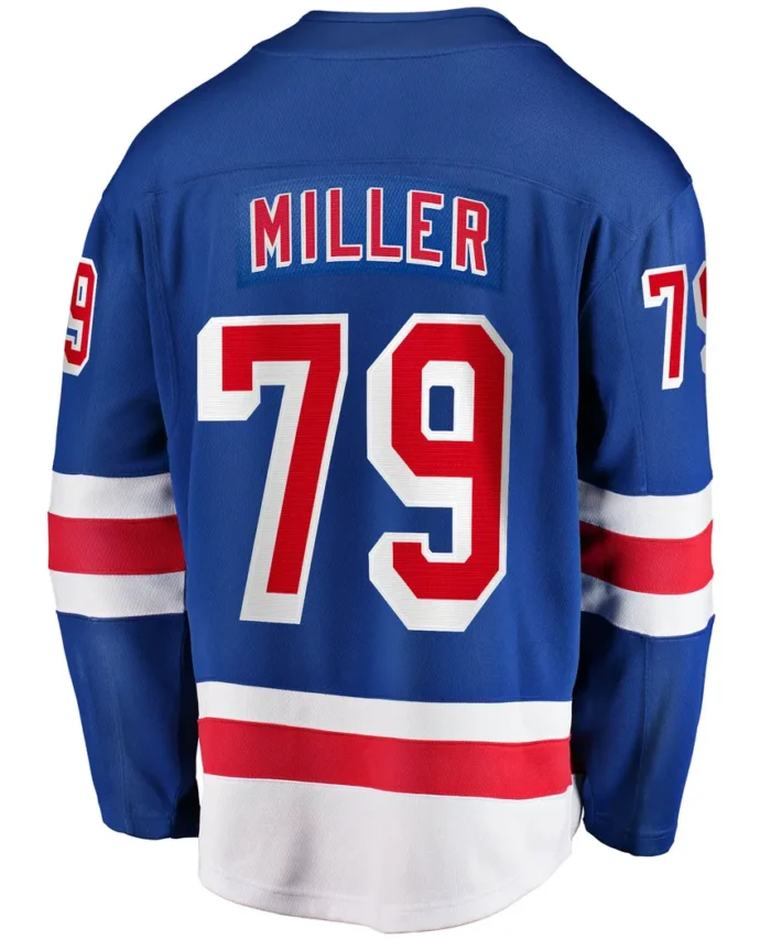 K'Andre Miller New York Rangers Fanatics Home Breakaway Replica Jersey - Blue