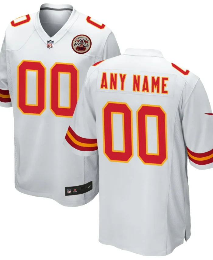 Kansas City Chiefs Custom Game Jersey - White