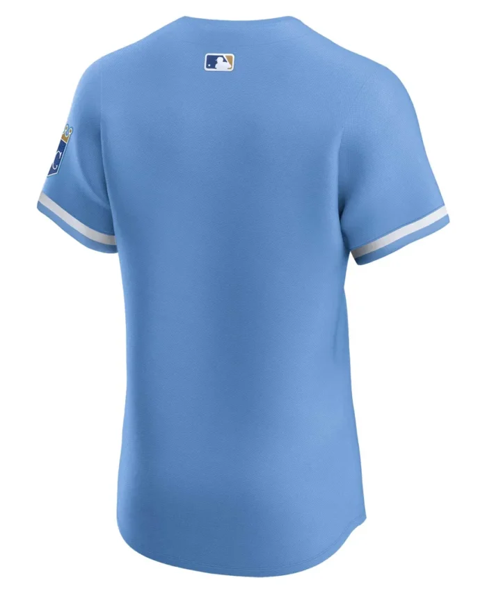Kansas City Royals Alternate Vapor Premier Elite Patch Jersey - Light Blue