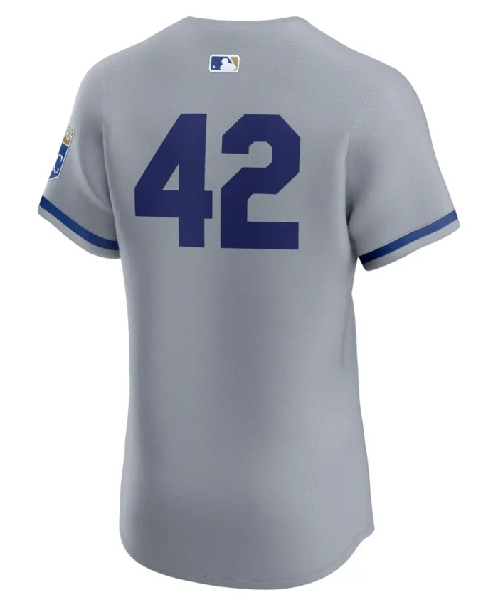 Kansas City Royals Road 2024 Jackie Robinson Day Elite Jersey - Gray
