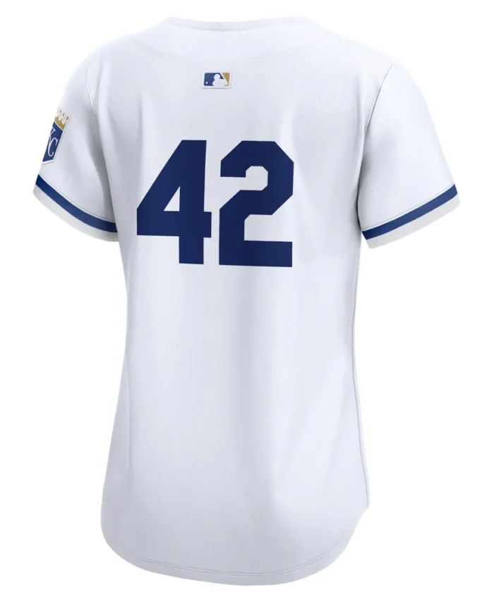Kansas City Royals Women 2024 Jackie Robinson Day Home Limited Jersey- White
